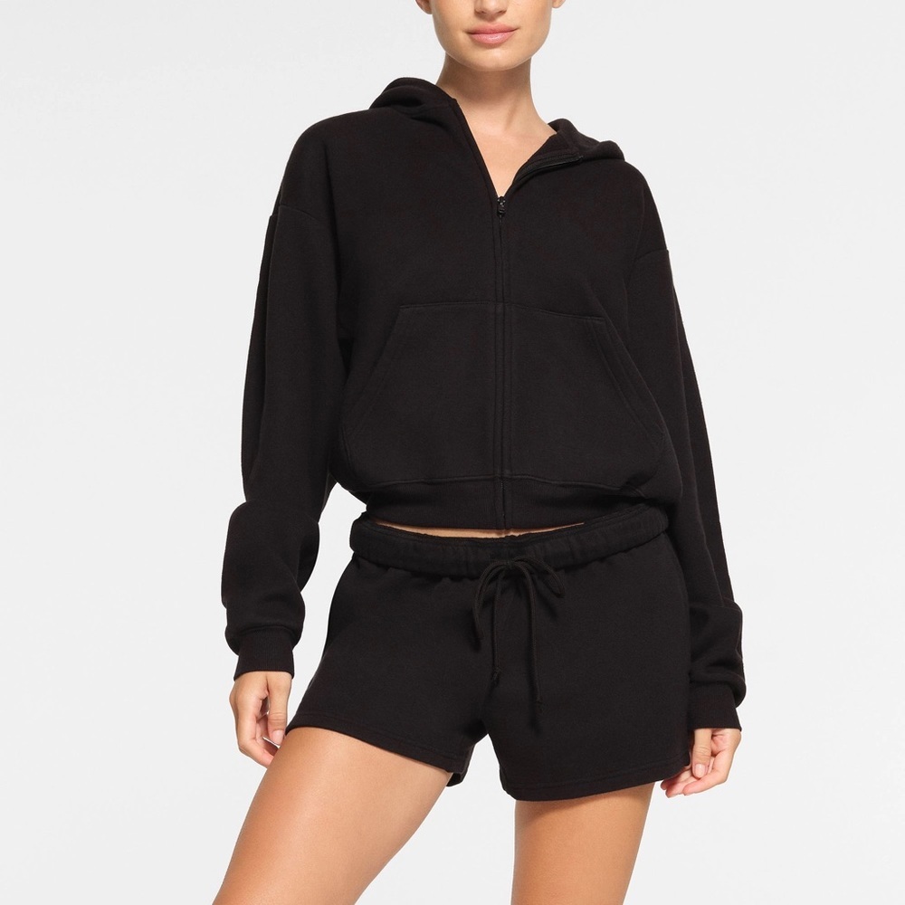 SKIMS Cotton fleece CLASSIC ZIP UP HOODIE 4X